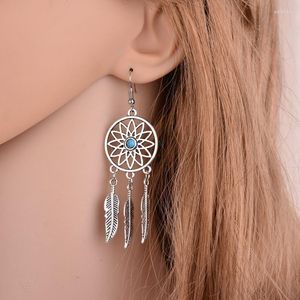 Brincos de bronzeamento original Retro Retro Fashion Dream Catcher Jewelry Gift