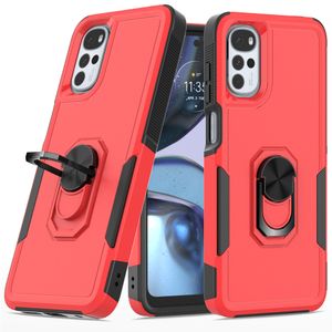 Pendlare 2in1 Milit￤ra fall Hybrid Armor Ring Stand Magnetic For Moto G Pure Stylus 4G 5G 2022 2021 E20 E30 E40 G22 E32 G52 G31 ONE 5G ACE REDMI 9 9A 10C 10A POCO X4 PRO