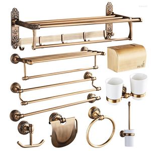 Bath Accessory Set Bathroom Hardware Towel Rack Paper Holder Bar Corner Shelf Toilet Brush Robe Hook Antique Accessories