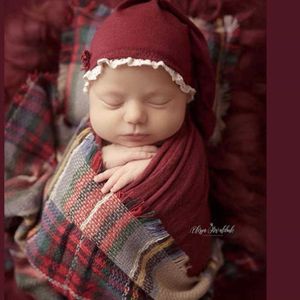 Christening dresses Newborn Photography Clothing Christmas Theme Shape Hat Wrap Blanket Set Baby Photo Studio Shooting Auxiliary Accessories T221014