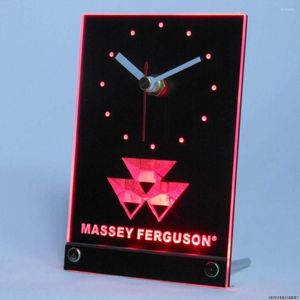 Orologi da parete Tnc0177 Orologio a LED 3D da tavolo per trattore Massey Ferguson