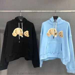 Moletom Masculino Moletom Masculino Estilista de Moda Broken Bear Moletom Palms Hoodie Teddy Trendy Terry Explosion Sweater Estilo Homens e Mulheres Como