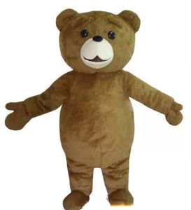 Venda de fábrica de desconto Ted fantasia Teddy Bear Mascot Costume Free shpping