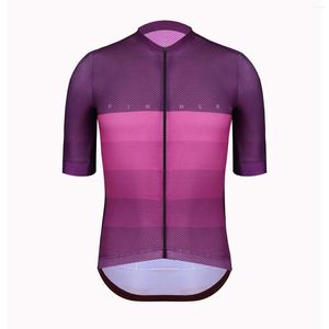 Rennjacken Pimmer 2022 Summer Climber Leichtes Radtrikot Kurzarmausrüstung Offenzelliges Mesh-Gewebe mit Italien-Power-Band Lila