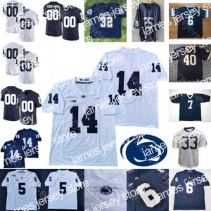 Fotbollströjor anpassade PSU Penn State NCAA College Football Jersey Jesse James Jack Crawford Daquan Jones4 Wake Miles Sanders Miller Windsor Franco Harris