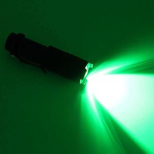 Ficklampor Torches Green Light Mini Penlight 2000lm Vattentät LED -ficklampa.