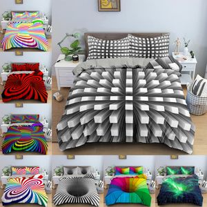 Bedding sets 3D Duvet Cover Set Digital Printing Twin Quilt With Zipper Closure Queen King Size Comforter s 221017