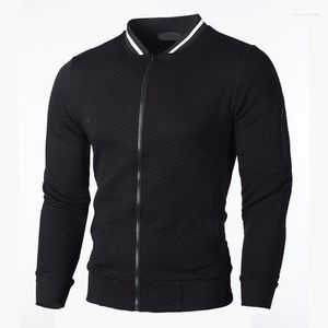 Men's Hoodies Men's & Sweatshirts MRMT 2022 Brand Zipper Collar Jacket Cardigan For Male Casual Plaid Sweatshirt