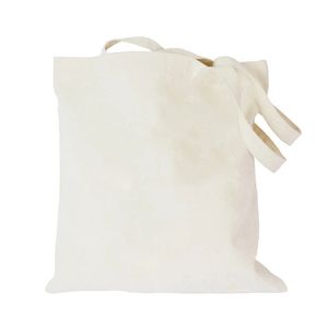 em branco Reciclagem de algodão sacola de bolsa de compras multifuncionais e ecologicamente corretas de lona ao ar livre