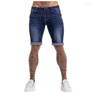 Jeans masculinos Moda masculina verão casual cor sólida elástica retro retro Men jeans shorts roupas pantalones hombre