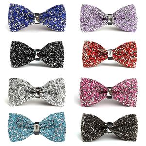 Sparkly Diamond Bow Ties Slits Bar Festival Party Decoration Bowknot Wedding Fashion Accessories