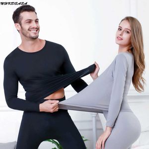 Homens sleepwear fino roupa interior térmica para mulheres terno quente plus size sexy bodycon feminino segunda pele longo johns outono roupas de inverno feminino t221017