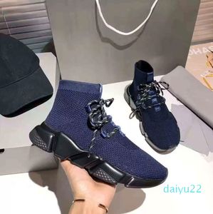 2022 Nya modeparets utomhuslöpare Casual Shoes Speed ​​Trainer Lacet Soft Sock Sneakers Sport Jogging Walking Light Trainers 35-45 toppkvalitet