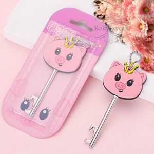 20pcs Piggy Key Bottle Bunded Baby Shower Gifts Presentes infantis Favores Favores de Aniversário de Aniversário