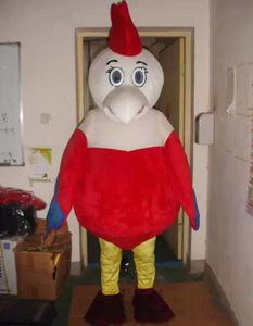 Rabatt fabriksförsäljning Lucky White Head Chicken Doll Fancy Dress Cartoon vuxen Animal Mascot Costume