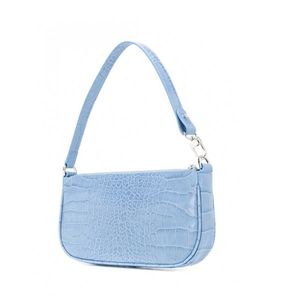 Evening Bags Light Blue Alligator Underarm Bags Trend New High Quality Leather Shoulder Bag Designer Handbags Luxury Brand Women Bolsas L221014