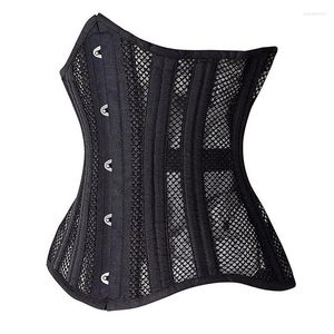 Bustiers Corsets الخصر مدرب مشد مثير الدانتيل النسائي Underbust أعلى تمرين شكل الجسم جسم الحزام التنفس التنفس