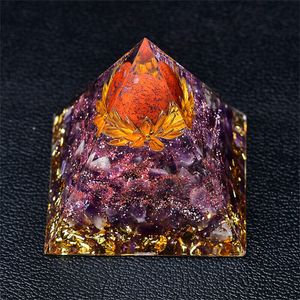 Kırmızı Jasper SPHERE LOTUS Orgone Piramidi EMF Koruma Kuvars Meditasyonu