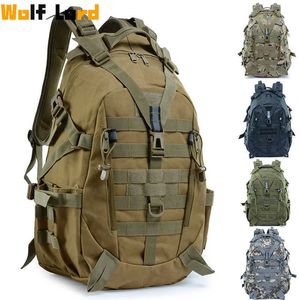 Borse da trekking 40L 15L Zaino esterno da uomo Tacical militare impermeabile Molle Zaino Esercito Viaggio Arrampicata Campeggio Escursionismo Borsa sportiva Zaino L221014