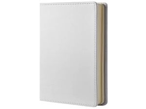 Warehouse A4 A5 A6 Blank Sublimation Notepads White Heat Transfer Printing PU Leather Notebook DIY Gifts School Supplies express B5