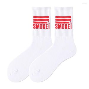 Men's Socks Wholesale Youth Style SMOKEI Letters Man Outing Sports Exquisite Skateboard Hip Hop Casual Woman Fashion Crew Tube