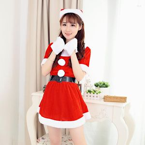 Sıradan elbiseler özledim claus elbise takım elbise Noel süslü parti seksi santa kıyafetleri cosplay kostümleri kapüşonlu tatlı unisex