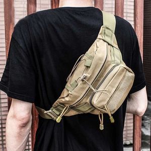 Hiking Bags Outdoor Men Waterproof Molle Waist Fanny Pack Tactical Military Sport Army Bag Hiking Fishing Hunting Camping Travel Belt Pack L221014