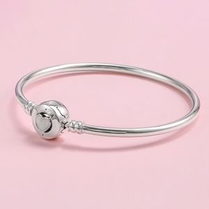 Pulseira de chapas de corações de amor branco com caixa original para pandora 925 STERLING SLATER CHARMS BRACELETS JOIXAS DE COMPRIMENTO PARA MULHERAS GIRLAS FATORY