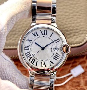 Classic Series Men assistem nova versão unissex Fashion Wristwatches 42mm 36mm 33mm White Dial Two Tone Gold Automatic Mens Relógios Excelentes relógios de pulso