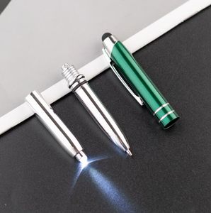 3 em 1 caneta led luz LED caneta caneta capacitiva de canetas de esfero