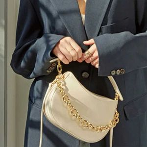 Bolsas de noite, cadeia de sela vintage Mulheres ombro de bolsas de couro de luxo e bolsas Ladies elegantes bolsas de mensageiro embreagem Bolsas L221014