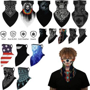 Bandanas headwearwarwarwoor respirável e multifuncional face lenço de cabeça face racha de pescoço ciclismo balaclava