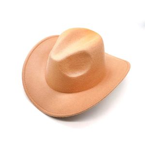 Beanie/Skull Caps Fedoras für Frauen Männer Fashion Hut kontrahierte mehrfarbige Vintage Western Cowboy Ladies Jazz Cap mit einem breiten Rand L221013