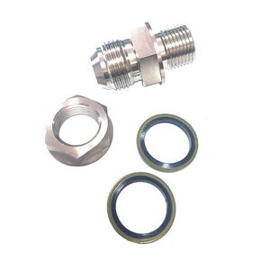 Turbo Steel Fuel Filter Oil Pan Retur Drain Plug-adapter Bung Connector för AN10-M18X1.5