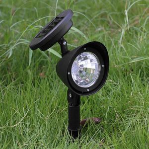 2st/Lot 4LED SOLAR LAWN LAMP Outdoor Yard Waterproof Pathway Golv Stake Spot Lighting Decoration