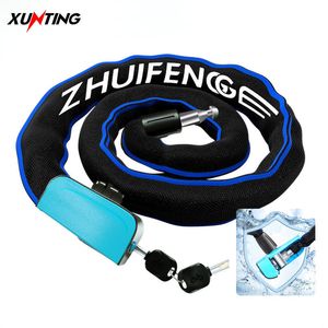 Bike Locks Xunting Bicycle Chain Safety Metal Anti-theft Waterproof and Rust-proof Accessories 221017