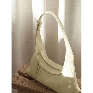 Borse da sera Borse da donna retrò 2022 Nuova borsa a tracolla della Corea del Sud Borsa e borsette Moda semplice Crescent Totes Borse da donna sotto le ascelle Sac L221014