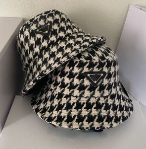 قبعة الصياد غير الرسمية قبعات الخريف والشتاء فحص القبعات دلو للنساء