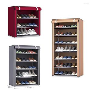 Clothing Storage Non-woven Shelf Fabric Shoe Rack Red Gray Coffee Hallway Cabinet Organizer Holder 3/4/5/6/8 Layers DIY Home Furniture