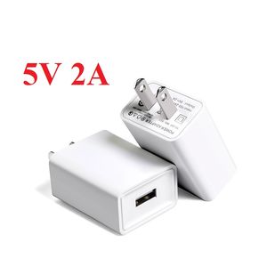 5V 2A/1A US CELLER US CELLA CELLE USB Adattatore Caricatore veloce in bianco e nero per iPhone XS/X/8/7