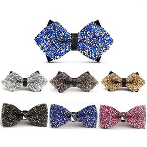 Бриллиант -галстук для бабочки свадебные украшения лук регулируемые модные аксессуары