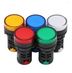 Byt grossist Red Green Yellow Blue White Solid Color AD16-22DS Indikatorljus LED-signal 24V220V380V 22mm