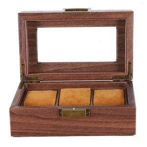 Watch Boxes Box Wooden Jewelry Roll Earring Organizer Travel Leatherwrist Caserolls Display Casea Collection Men