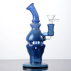 Beautiful Faberge Fab Egg Glass Bongs Showerhead Perc Percolator Hookahs Green Blue Heady Dab Rigs 14mm Joint Glass Water Pipes With Bowl