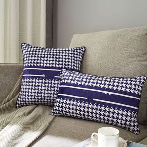 Fashion Home Furnishing Pillow With Core Designer Pillows Women Mens Cushion Parlour Sofa Office Lumbar Pad LETTERS DF 30.35cm