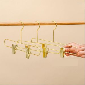 Hangers & Racks 2022 Non-slip Closet Pant Trouser Skirt Trousers Rack Clip Metal Anti-Slip Clothespin Wardrobe Pants Clamp Clothes Hanger