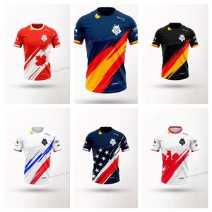 Erkekler Tişörtleri 2022 Salesglegendse-Sports T-Shirt ABD İspanya Polandgermany Fransa Kanada Jerseyhighquality Milli Takım Forması