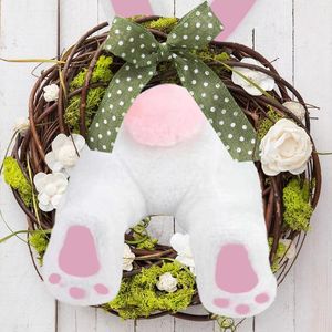 Decorative Flowers Shape Easter Decoration Ornaments Door Decorations BuWreath Kit Spring Outdoor Hang