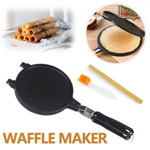 Bakeware Tools Behogar Hush￥ll K￶ksgas non Stick V￥ffla Bakning Pan Oil Brush Roll Egg Set