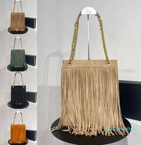 Designer - Grace Tote Bag Women Tassel Tassel Hobo Bag Logo Ring Buckle Bags Bags